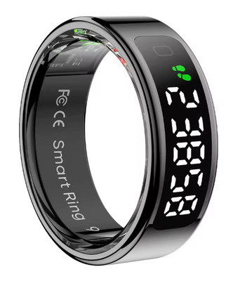 2025 COLMI R12 Smart Ring mit Bildschirm und Touch, Kabelloses Induktionsladen