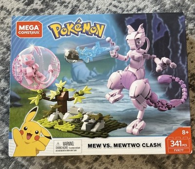 MEGA Construx Pokémon Mew vs. Mewtwo Clash Building Set 341 Pieces FVK77