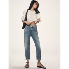 Anthropologie Wanderer Mid-Rise Relaxed Jeans by Pilcro