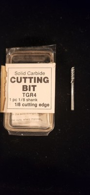 Truebite TGR4 1/8 shank 1/8 cutting edge Carbide cutting bit - for Ceramics