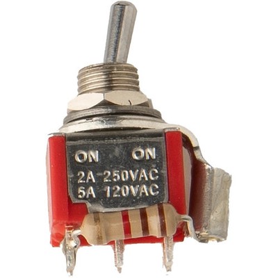 PRS Surface Mount Mini Toggle DPDT .200'' with 1.1K Ohm