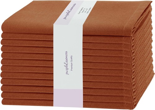 Set 12 Tovaglioli In Cotone 100% 45x45 Cm – Eleganti E Riutilizzabili Per Matrimoni E Feste - 3