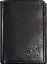 Genuine Nappa Leather Trifold Wallet for Men RFID and ID Window