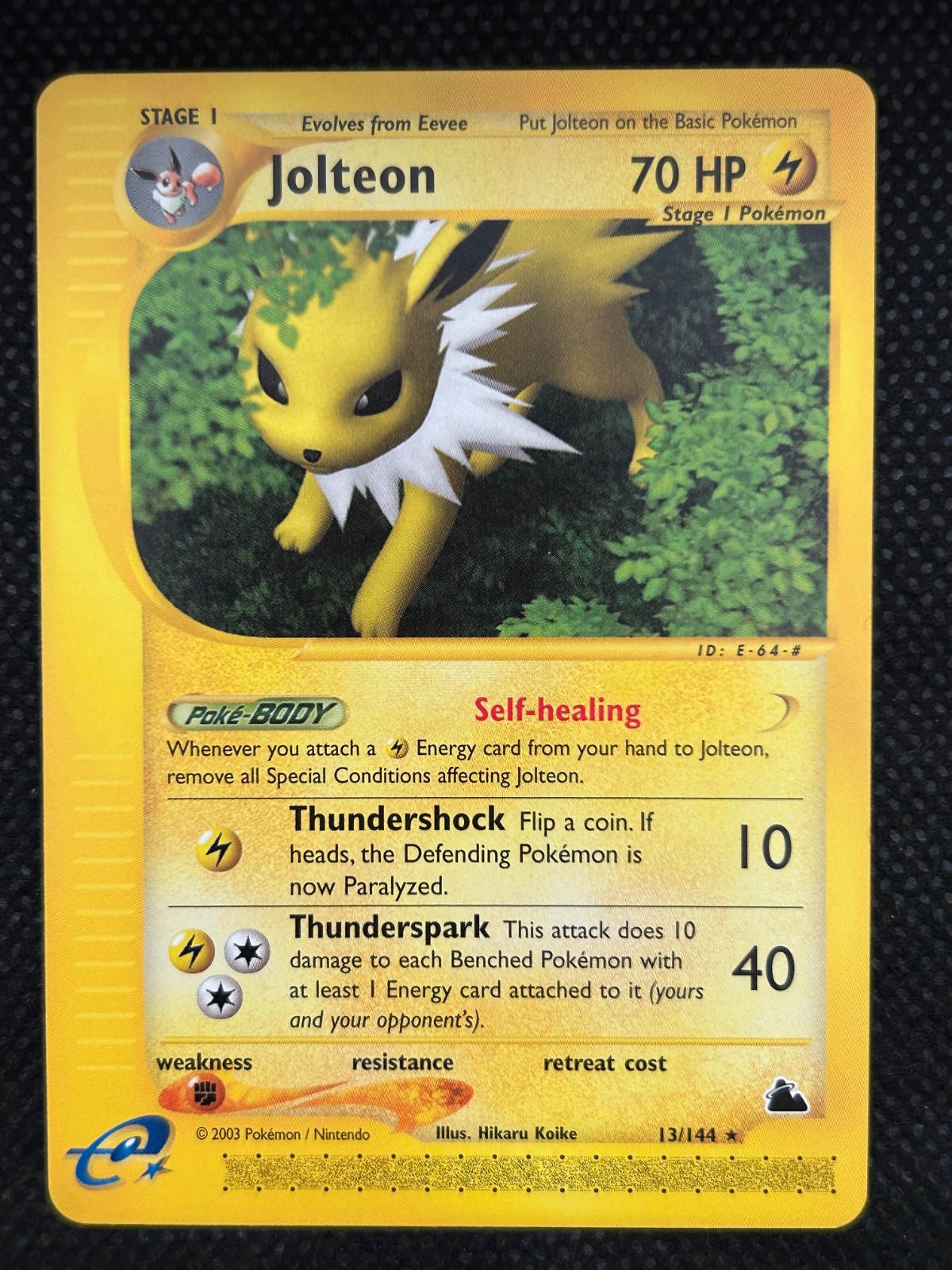 Jolteon 13/144 Skyridge Regular NM