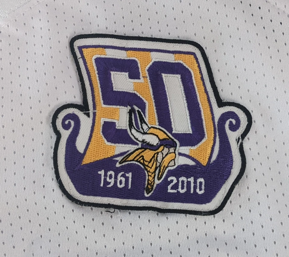 Camiseta deportiva Reebok 50 aniversario de los Minnesota Vikings Jared Allen #69 talla 56 Foto 4 de 4
