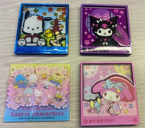 Sanrio Magnet Lot Kuromi Melody Pochacco Historical 2019/20 RARE Collectibles