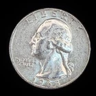 90% Silver-  Washington Quarter $0.25 FV Circulated Pre-1965 US Coin - 22-20