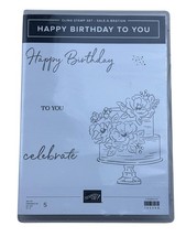 Stampin Up Happy Birthday To You Cling Stamp Set 152308 New
