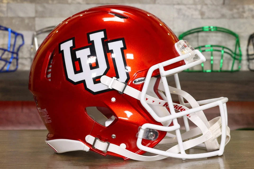 Utah Utes Riddell Speed Authentic Helmet - Red UU - Image 1 of 1