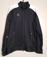Size Large Men s - Jordan Team Full-Zip Warm-Up Jacket Black/White CN5342-012
