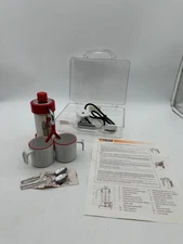 VELOX Vintage Red MINIBAR Caffettiera Elettrica Portable Espresso Coffee Maker