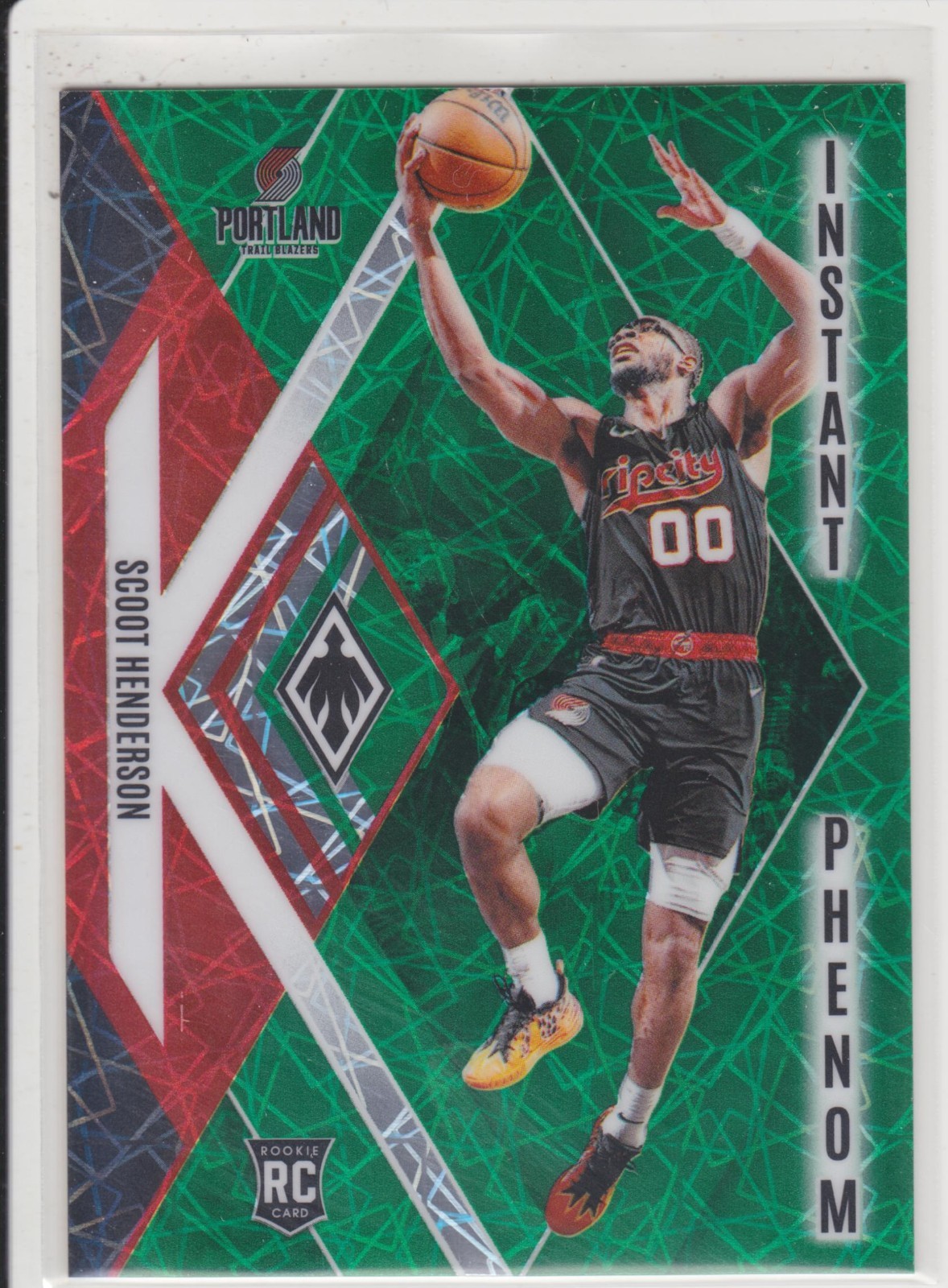 SCOOT HENDERSON 2023-24 PANINI PHOENIX RC INSTANT PHENOM GREEN LAZER #/175 *MM1