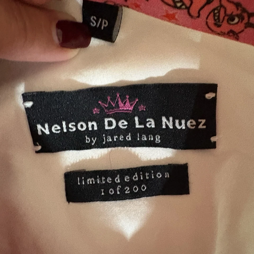 Nelson De La Nuez by Jared Lang Limited Edition Shirt Men Comic Button Down S - Image 2 of 4