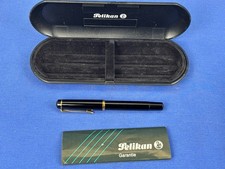 Penna stilografica Pelikan M200 nera scatola originale vecchio stile anni 80 con pennino Germania M Med