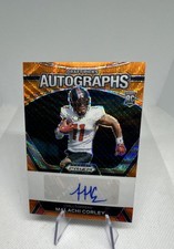 2024 Panini Orange Wave Prizm Draft Picks Autographs Malachi Corley Browns D83