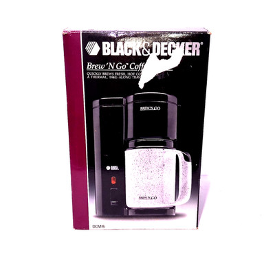 Black & Decker Brew 'N Go Coffee Maker- Model DCM16 - Original Box & Packaging 