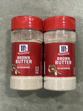 2 Pack McCormick Brown Butter Seasoning 4.94 oz Baking Cookies Breakfast Snack