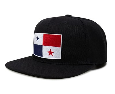 Panama Flag Hat Men and Women - Snapback Trucker Baseball Cap (Black Flatbill)