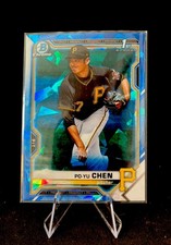 2021 Bowman Chrome Sapphire Edition - Chrome Prospects Po-Yu Chen #BCP-223 (RC)