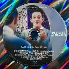 PEE WEE AS HIMSELF Blu-ray (2025 Documentary Parts 1 & 2) BONUS Material HERMAN
