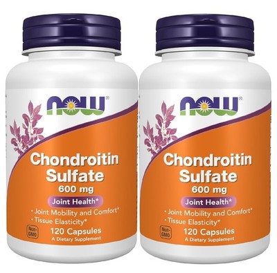 Now Foods Chondroitin Sulfate 600 mg 120 Caps Pack of 2