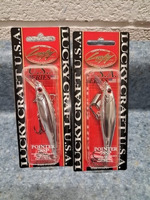 2 LUCKY CRAFT Pointer 78 OGs 3/8oz 78mm 4-5' Luckycraft Suspending Jerkbait Rare