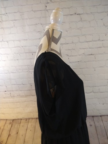NWT women's black SIXTY TRIANGLES little black dress - SIZE LARGE - Picture 13 of 17