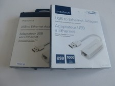 Lot of 2 INSIGNIA USB TO ETHERNET ADAPTERS FOR MAC OR PC - NS-PU98505