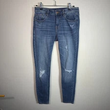 Vigoss Jagger Skinny Jeans Womens W28 L29 Classic Fit Distressed Ripped Denim