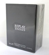 Image of Replay Stone  100ml EDT Brand New Boxed Sealed Men's  Spray
