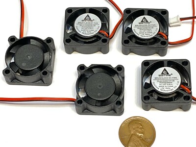 5 x GDT mini Cooler 12V 2pin 2510 25x25x10mm DC Cooling Fan micro brushless  c7
