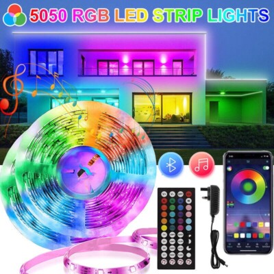 5-30M LED Streifen 5050 RGB Lichter Farbwechsel Schrank Küche Beleuchtung Fernbedienung