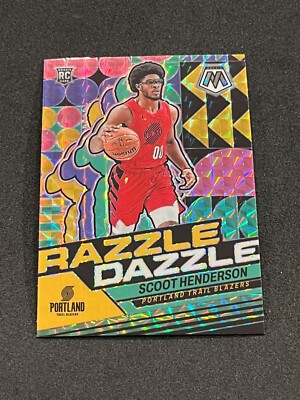 2023-24 Panini Mosaic Basketball Scoot Henderson Razzle Dazzle Rookie #1