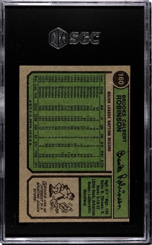 1974 Topps Brooks Robinson #160 SGC 5 GC333 - Foto 2 di 2