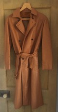 Beautiful Loewe Trench Coat, Tan Leather, Hardly Worn, Size 16/18