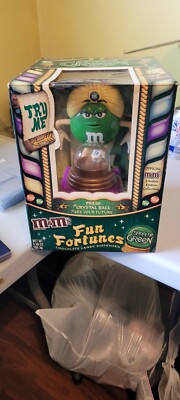 Vintage M&M Dispenser Fun Fortunes Madame Green With Green Hair