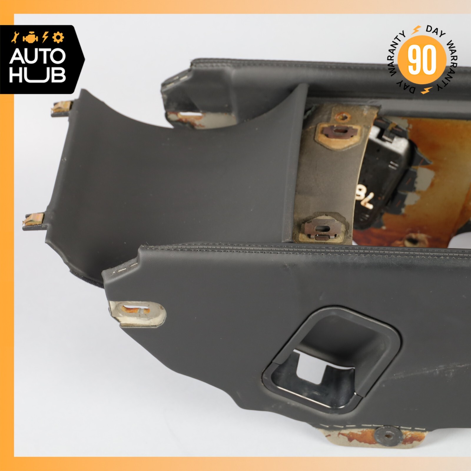03-17 Bentley Continental GT Coupe Rear Center Console Armrest Storage Black OEM