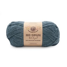  1 Skein Lion Brand Yarn 843-110AT Re-Spun Thick  Quick Yarn, Night Sky