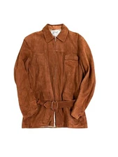 Vintage Hercules Suede Leather Outerwear Sears Jacket Mens Size 40 Talon 60s
