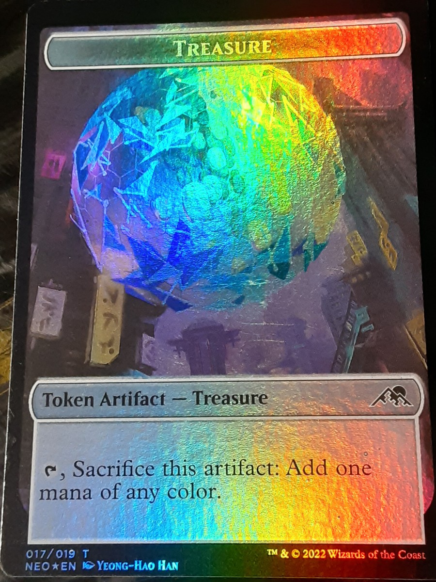 Treasure - Samurai token FOIL , Kamigawa Neon Dynasty , NM ,MTG ,FREE  SHIPPING | eBay