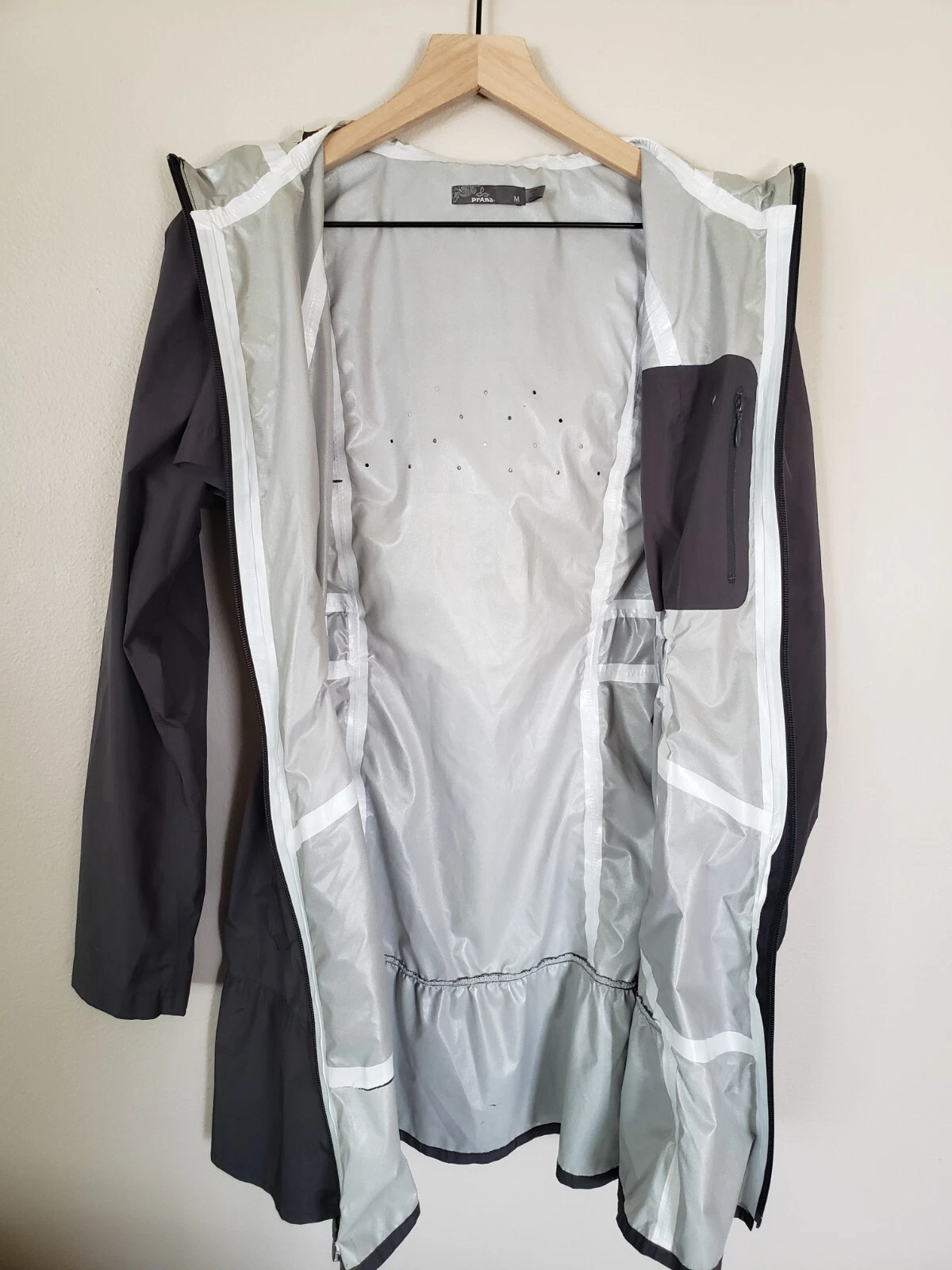 prana jordi rain coat water resistant jacket