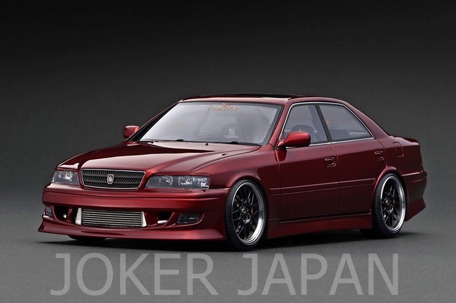 Ignition Model IG3316 1/18 VERTEX JZX100 Chaser Red Metallic JDM