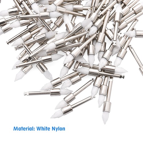 Dental Weiß & Bunt Prophy Polierbürste Nylon Flach Riegel & Konisch Typ - Bild 21 von 23