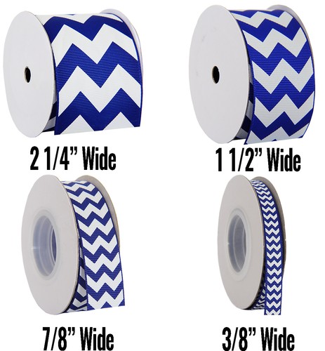 Chevron Grosgrain Ribbon 3/8",7/8",1 1/2",2 1/4" widths 5 &10 yd rolls 19 colors - Picture 12 of 22