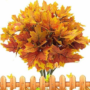 Download Artificial Maple Leaves Branches Autumn Leaves 5 Bundles ...