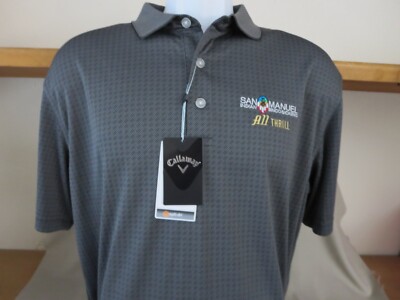 New Callaway San Manuel Indian Casino All Thrill Polo Shirt TV Show Size Medium