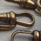 1 Vtg Swivel Clip. Dark Gold/ Bronze. Pocket Watch Chain End Clasp/ Dog Clip. — photo 5