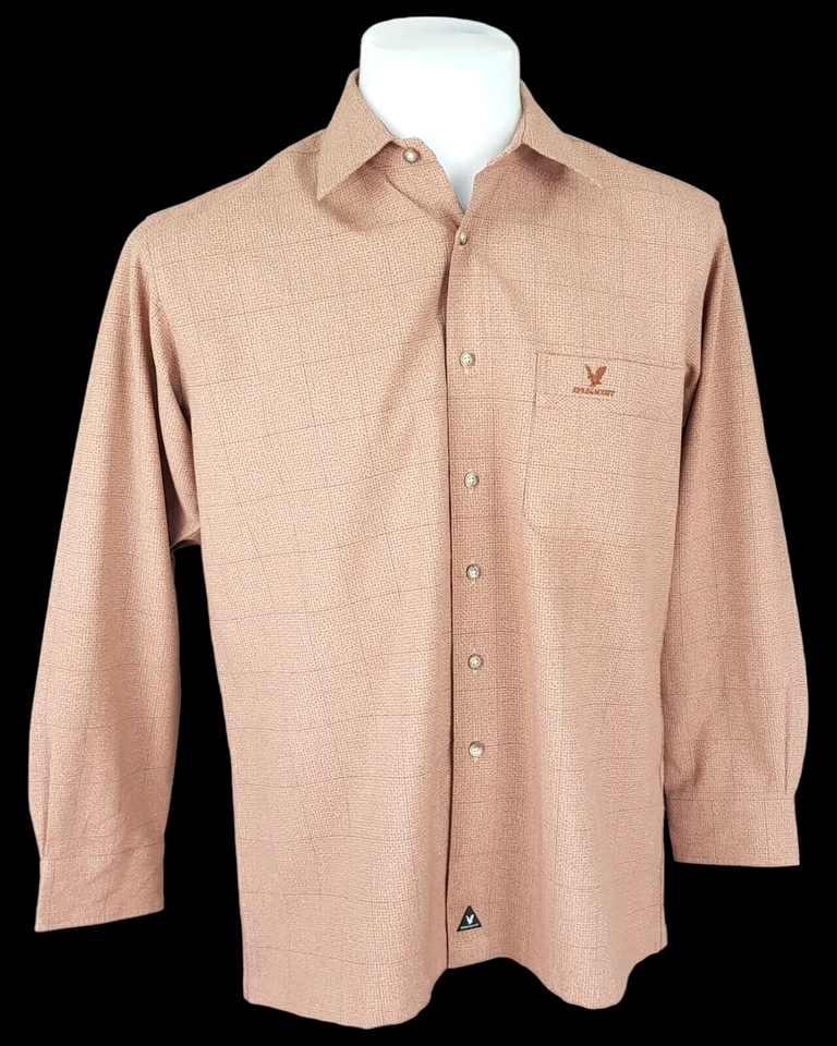 CAMISA DE VESTIR DE NOCHE LYLE & SCOTT COLLECTION Hombre Beige L/S - M - Pecho 44" - 95€ Foto 4 de 4