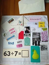 Art Collage Junk Journal Ephemera Paper Tickets Tags Stickers 20+ pieces