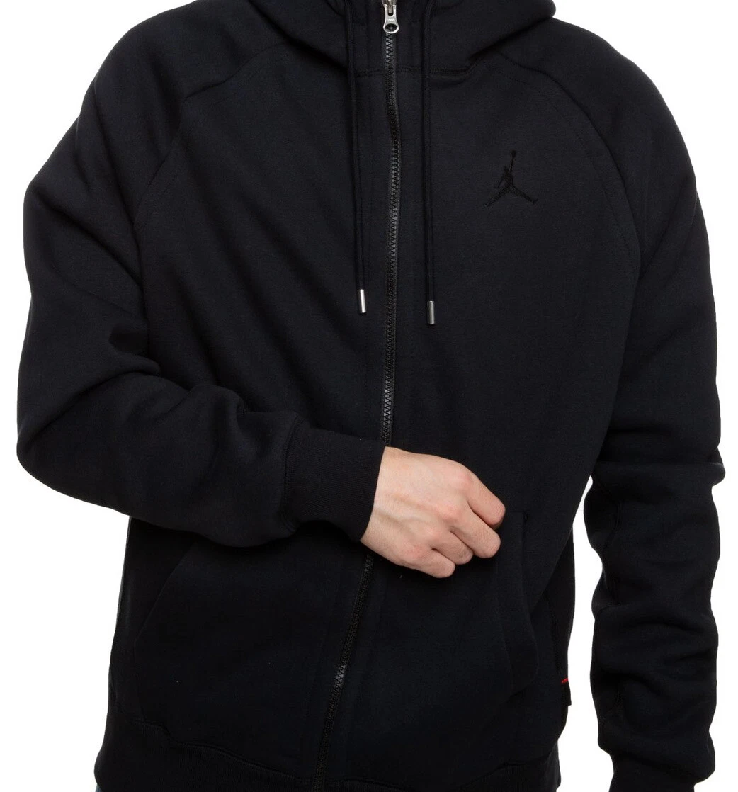 Nike Air Jordan Jumpman Hoodie Full Zip Black Multi Size Heavy Fleece CD8733 010